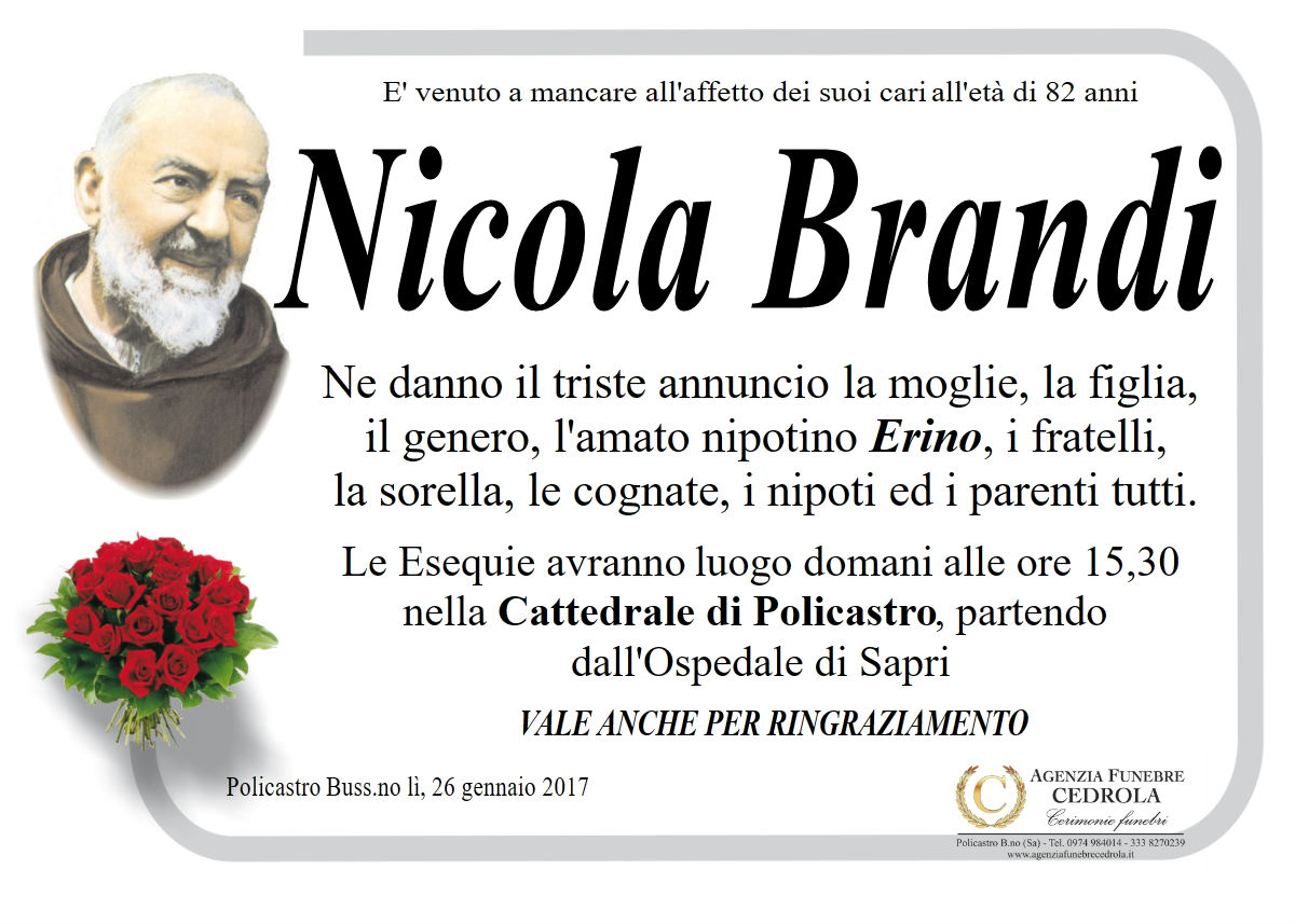 MANIFESTO Nicola Brandi
