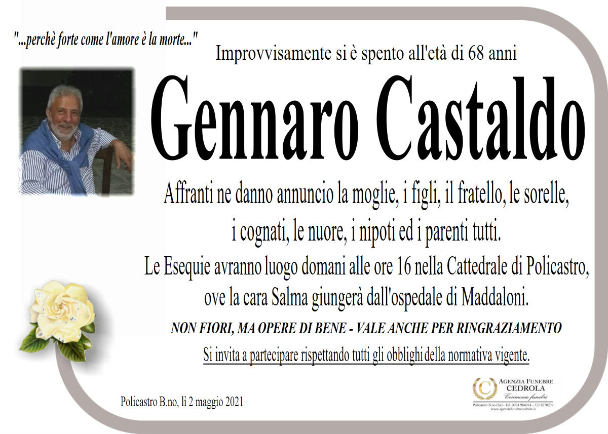 MANIFESTO Gannaro Castaldo