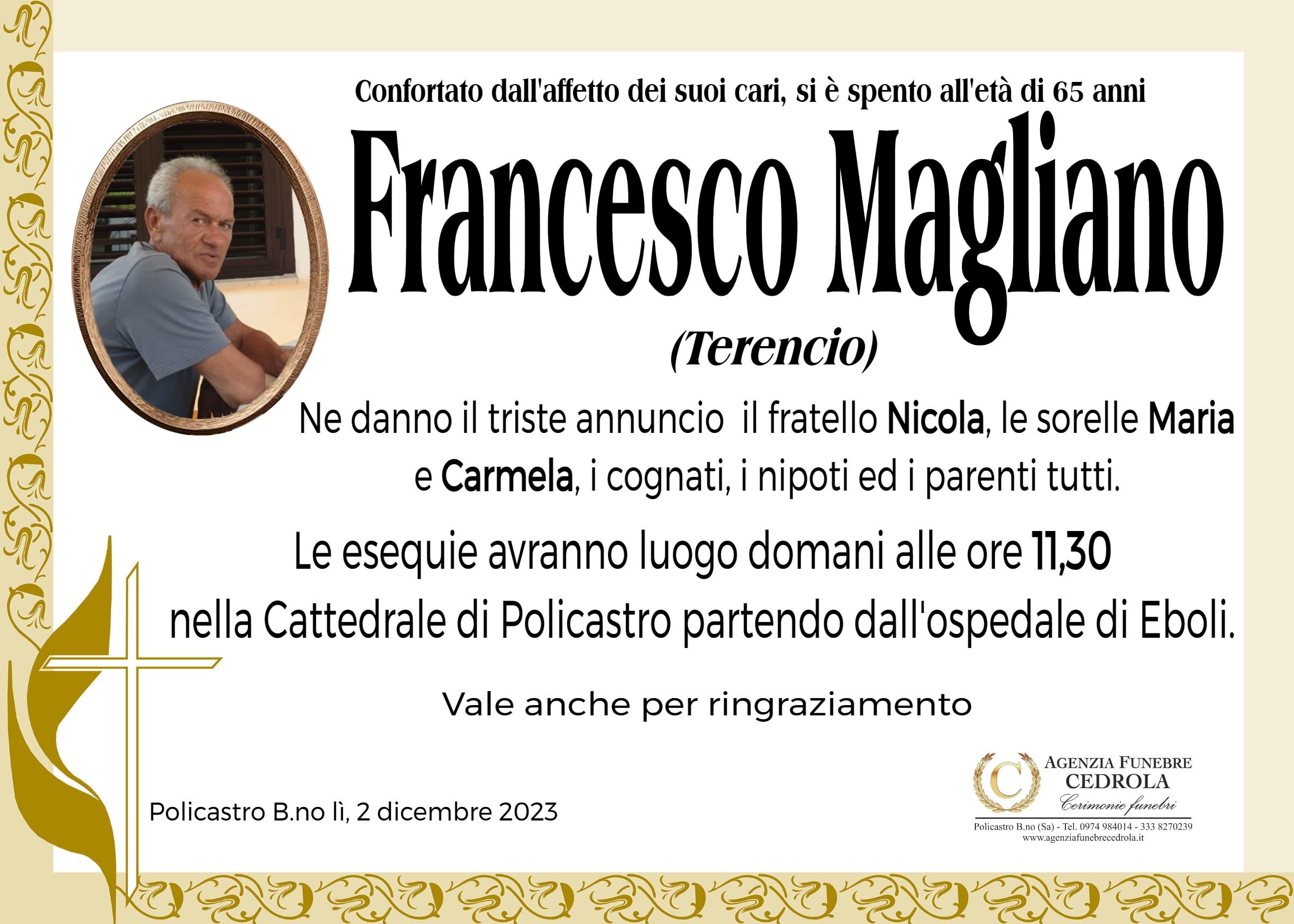 MANIFESTO Francesco Magliano