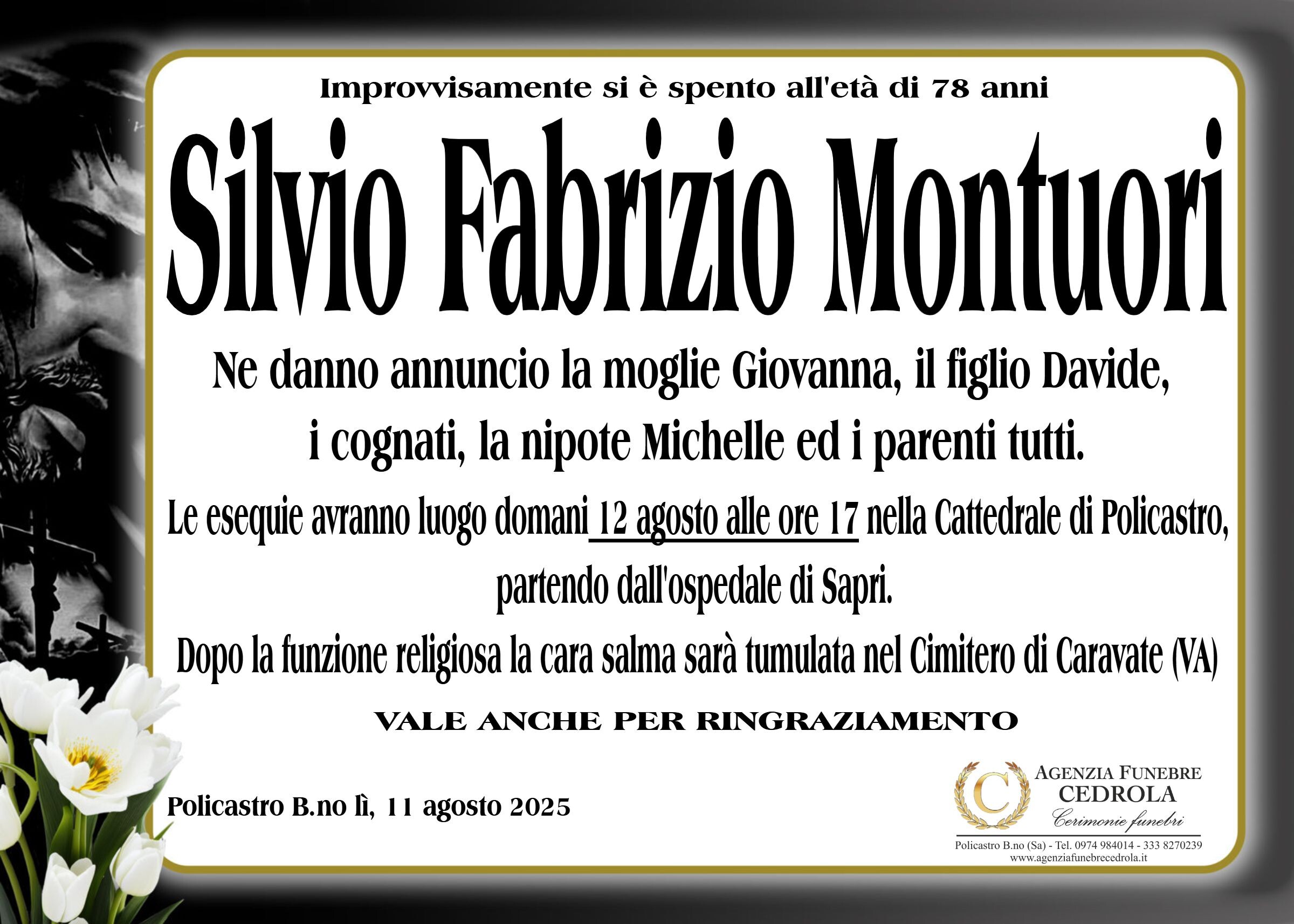 MANIFESTO Silvio Fabrizio Montuori
