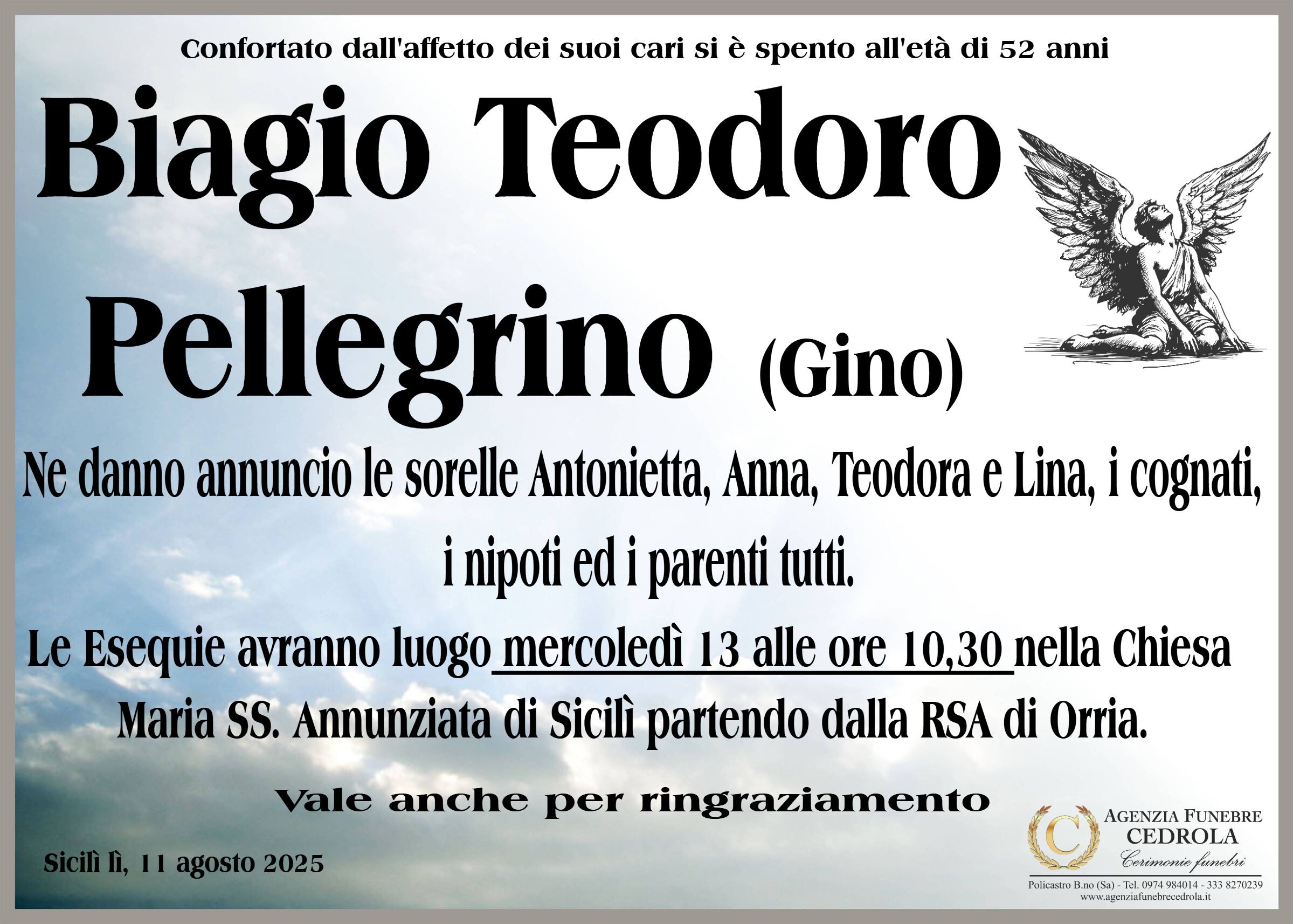 MANIFESTO Biagio Teodoro Pellegrino