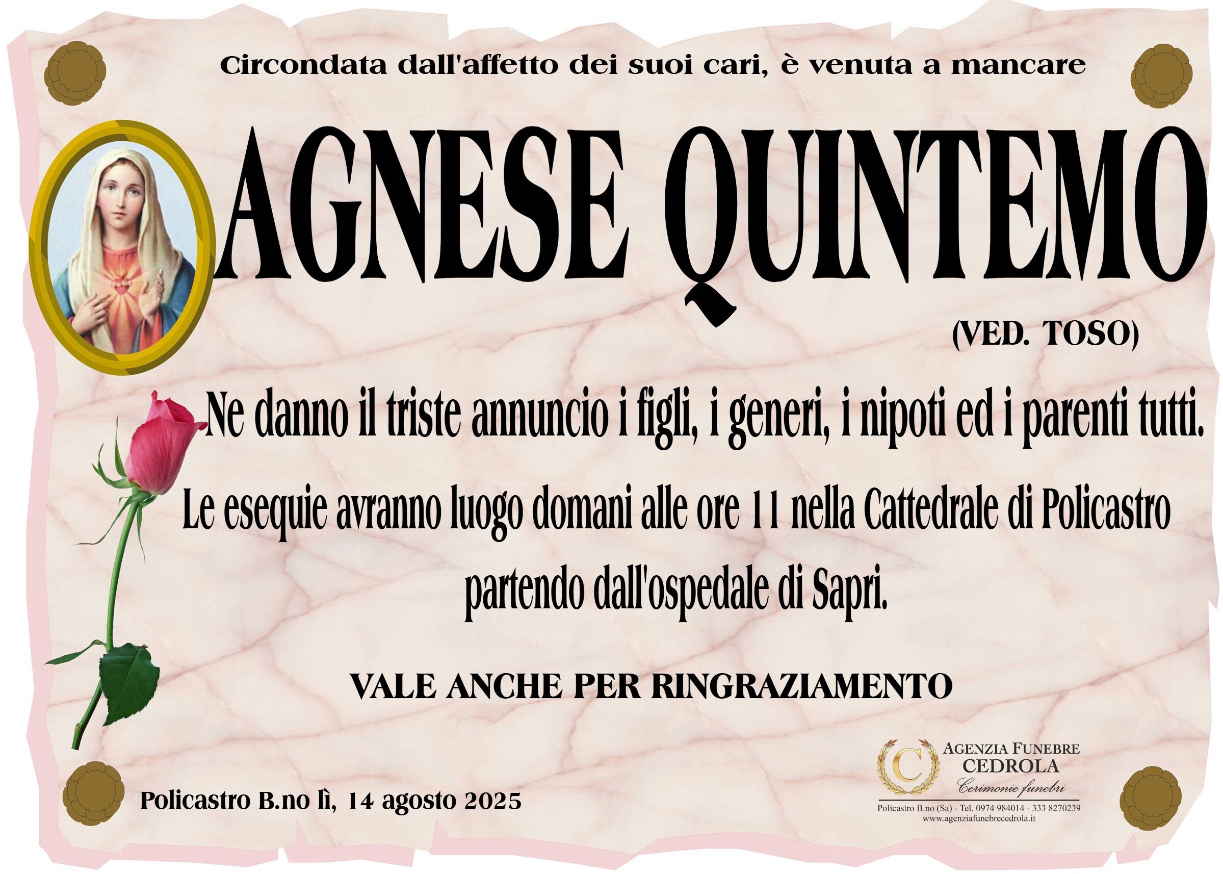 MANIFESTO Agnese Quintemo