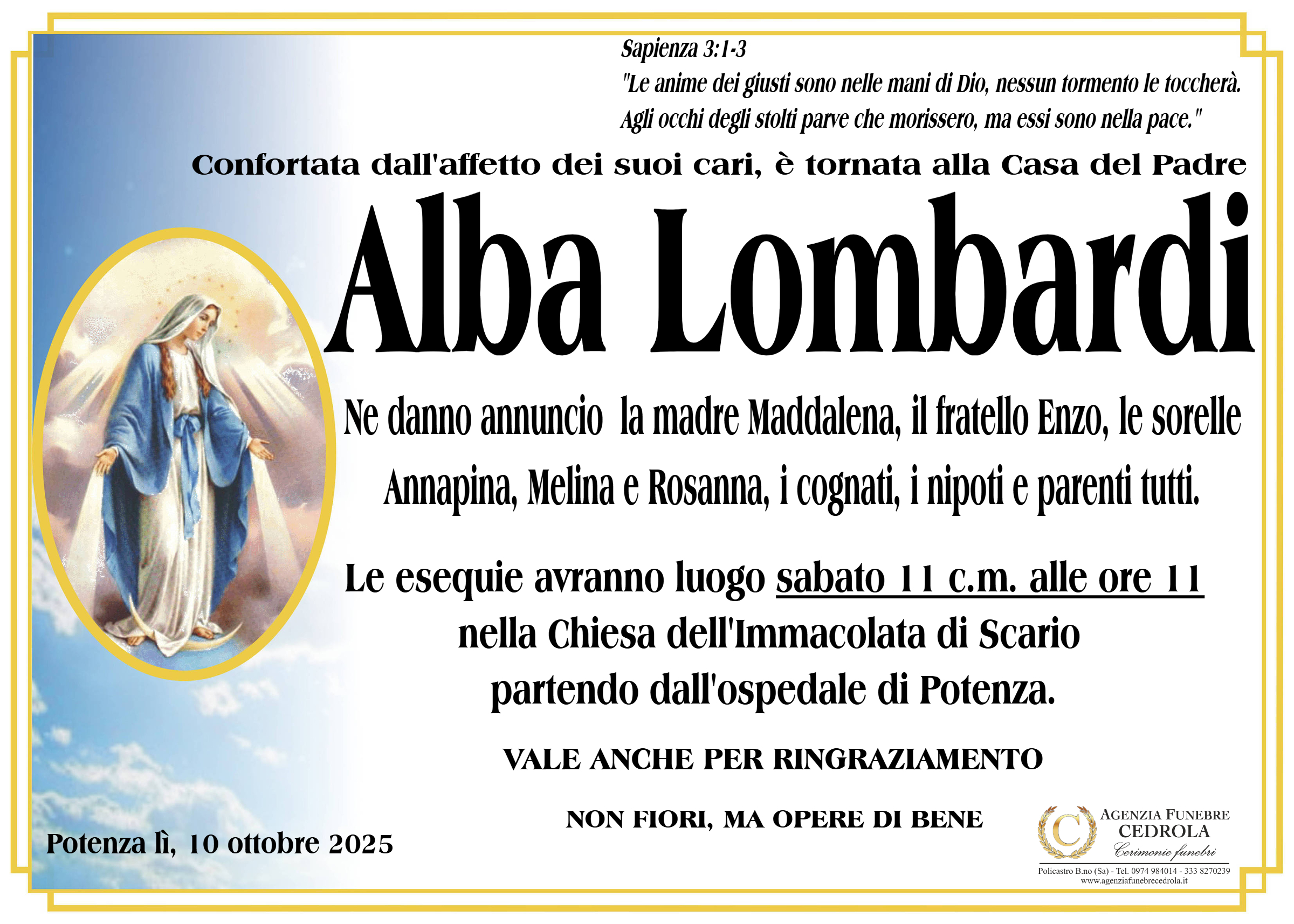 MANIFESTO Alba Lombardi