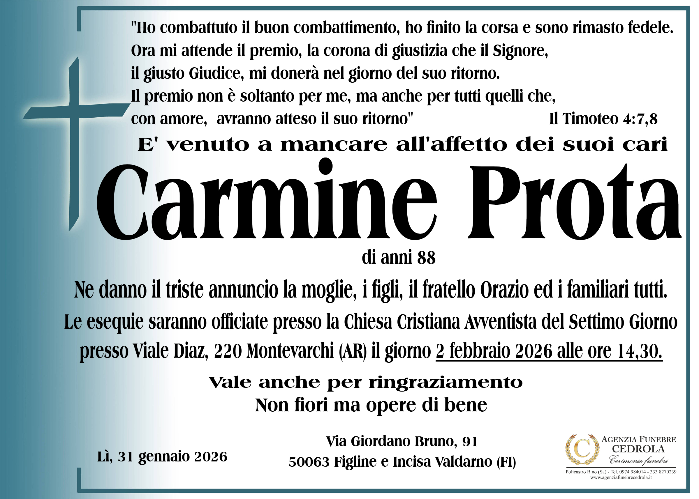 MANIFESTO Carmine Prota