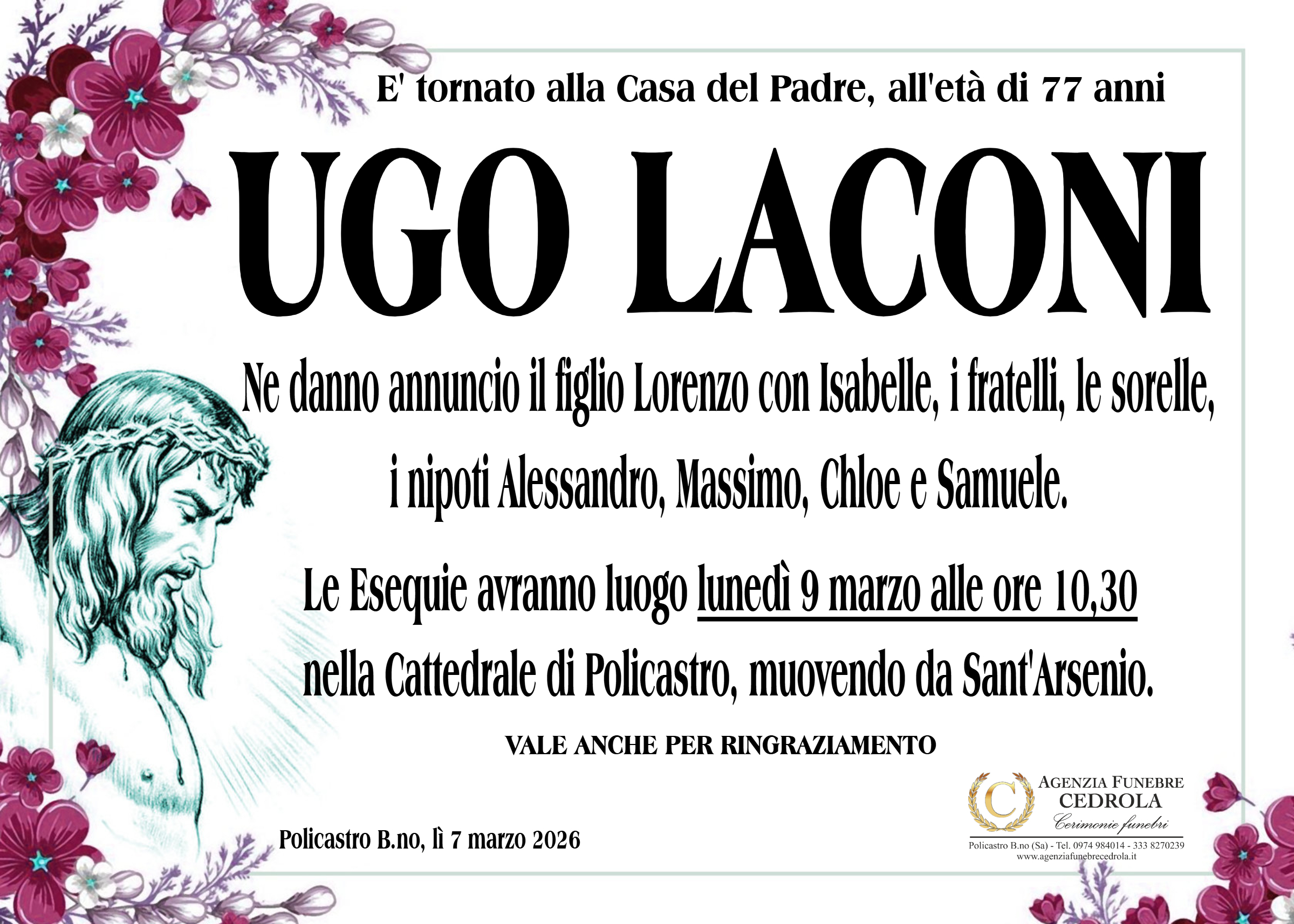 MANIFESTO Ugo Laconi