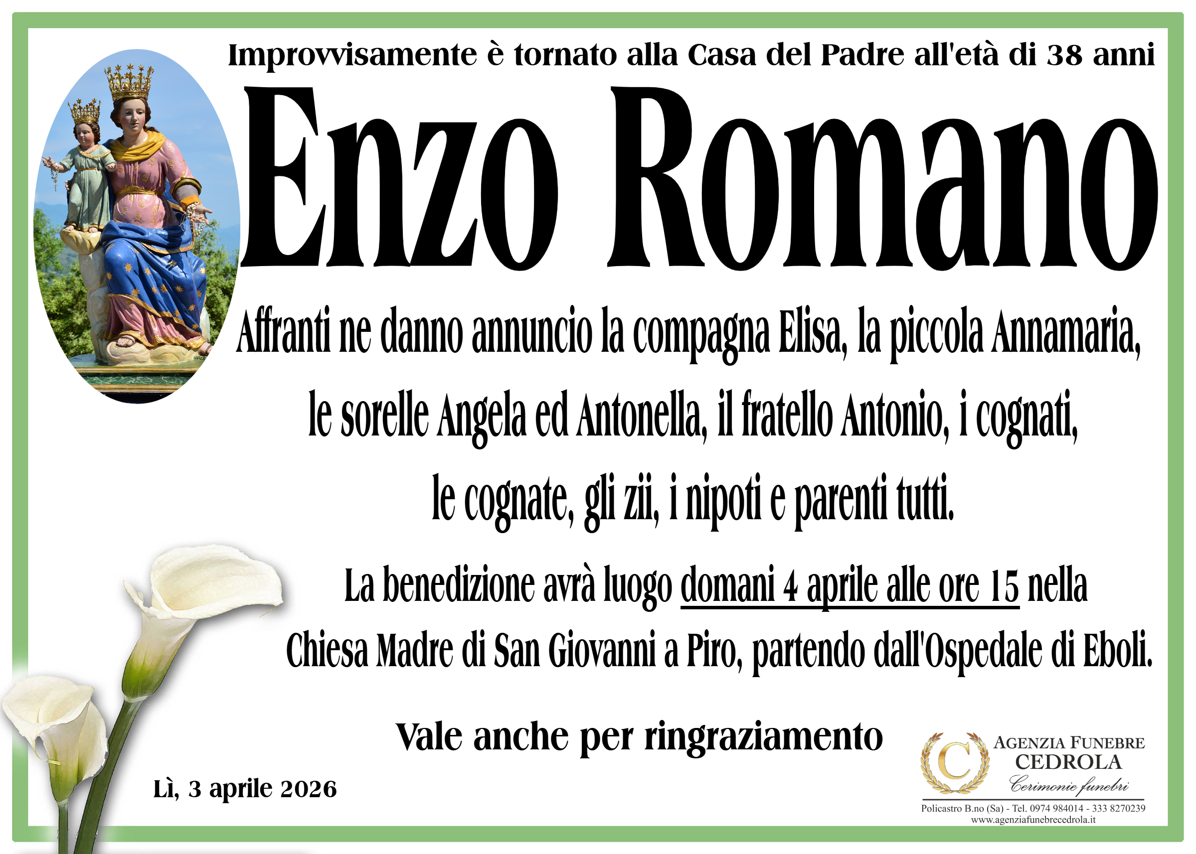 MANIFESTO Enzo Romano