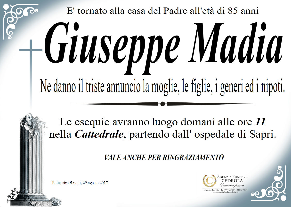 MANIFESTO Giuseppe Madia