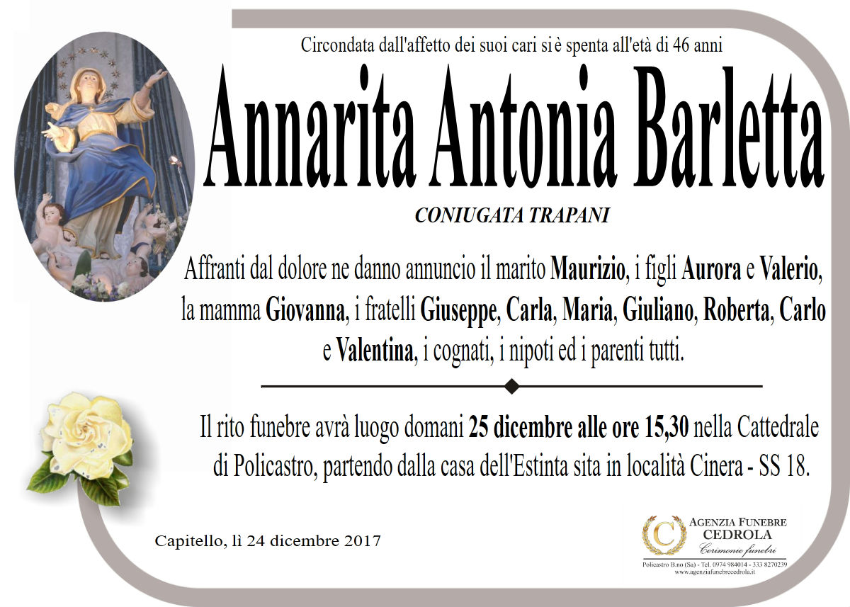 MANIFESTO Annarita Antonia Barletta