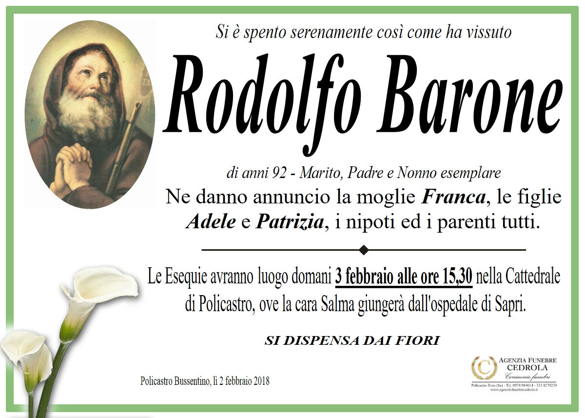 MANIFESTO Rodolfo Barone