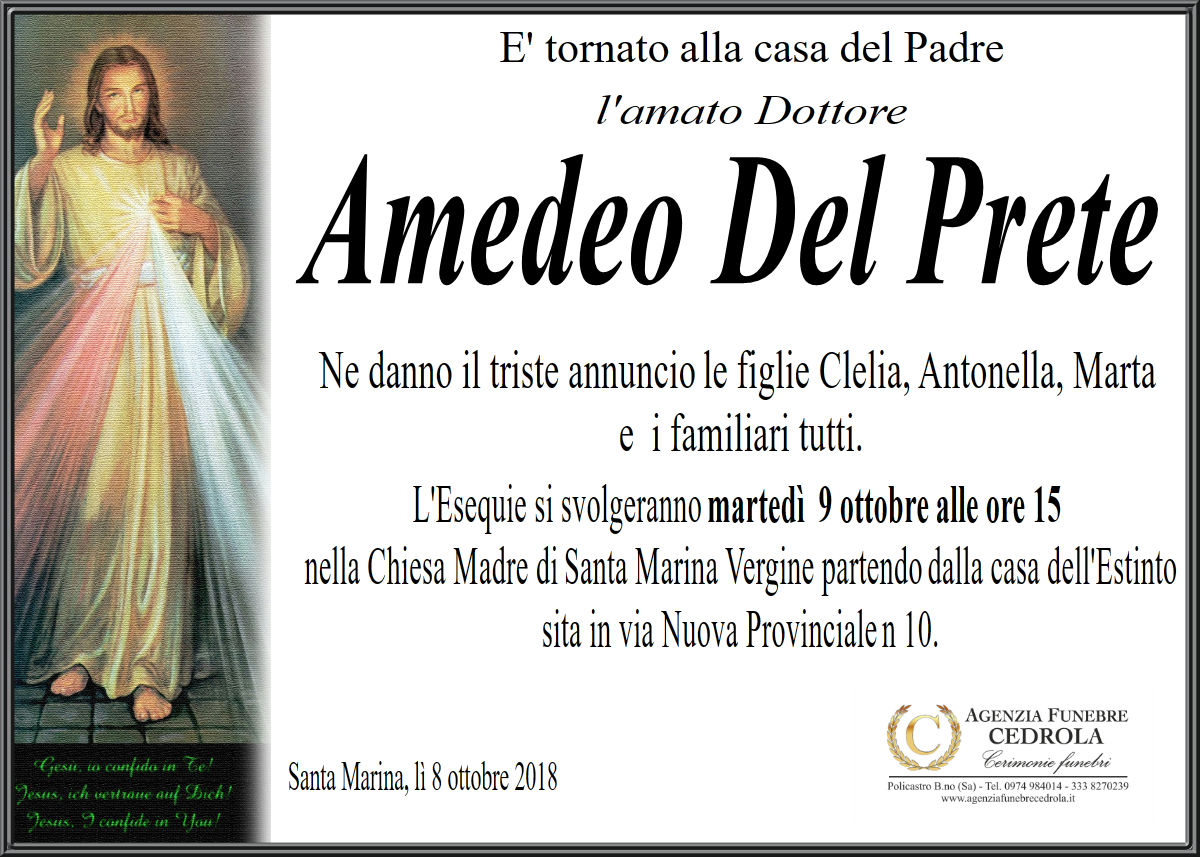 MANIFESTO Amedeo Del Prete
