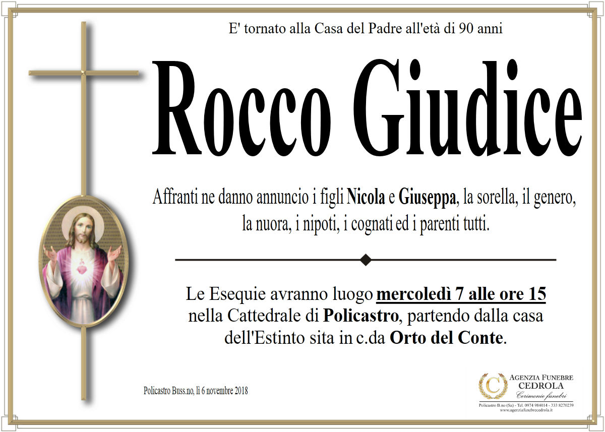 MANIFESTO Rocco Giudice
