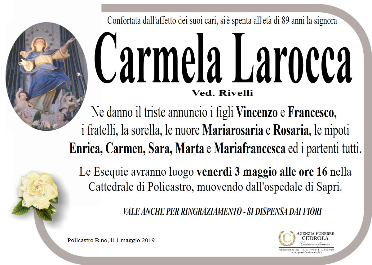MANIFESTO Carmela Larocca