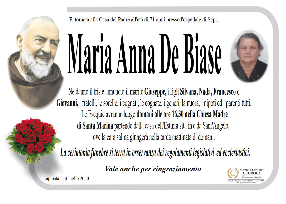 MANIFESTO Maria Anna De Biase